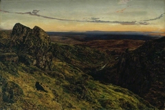 The Moorland (Dewar-stone, Dartmoor) by John William Inchbold