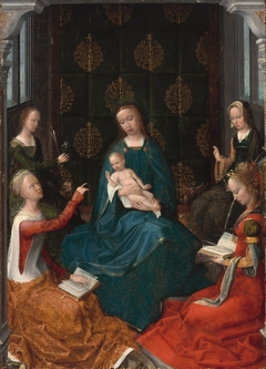 The Mystic Marriage of Saint Catherine of Alexandria with Three Female Saints: Ursula, Margaret of Antioch, and an Unidentified Martyr