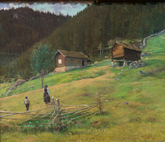 The Poet Vinje's Home Plassen in Telemark by Christian Skredsvig