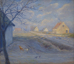 The Road to Copenhagen from Kastrup. The Island of Amager by Theodor Philipsen