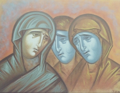 Three women by Aggeliki Papadomanolaki