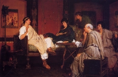 Tibullus at Delia's House by Lawrence Alma-Tadema