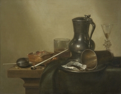 Tobacco Still Life by Willem Claeszoon Heda