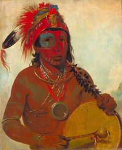 Tóh-to-wah-kón-da-pee, Blue Medicine, a Medicine Man of the Ting-ta-to-ah Band by George Catlin
