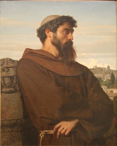 Un penseur, jeune moine romain by Alexandre Cabanel