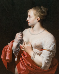 Female_Figure,_possibly_Lucretia by Caesar van Everdingen