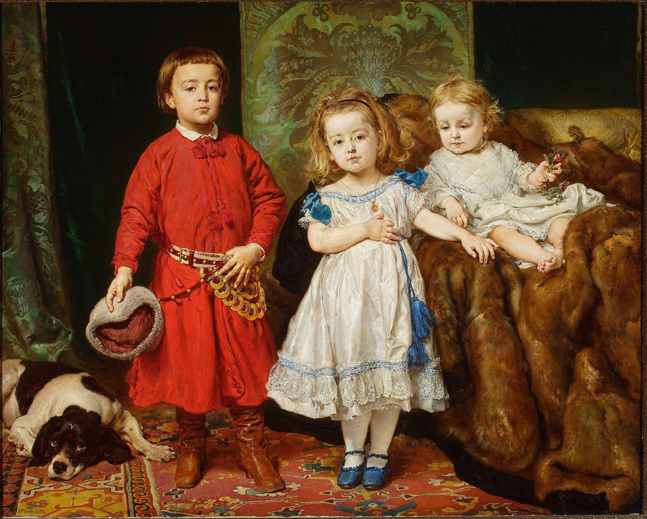 Portret trojga dzieci artysty: Tadeusza, Heleny i Beaty
