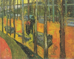 Les Alyscamps, avenue in Arles by Vincent van Gogh