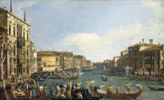 Venice: A Regatta on the Grand Canal by Canaletto