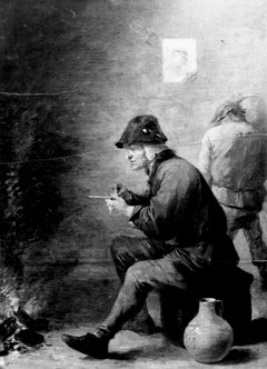 VERVALLEN (retour eigenaar) Interieur met twee mannen, by David Teniers the Younger