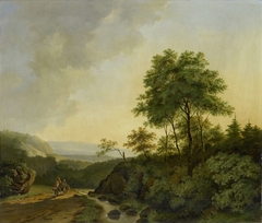 View in the Harz Mountains by Cornelis François Roos