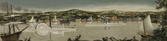View of Poughkeepsie in 1840 (mural study, Poughkeepsie, New York Post Office) by Georgina Klitgaard