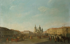 View of Sennaya Square in St Petersburg by Benjamin Patersen