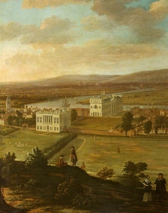 View of the Queen's House and Greenwich Palace from One Tree Hill by Hendrick Danckerts