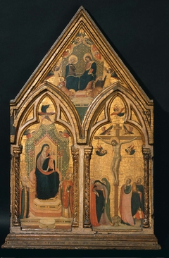 Virgin and Child Enthroned with Saints; Crucifixion; Coronation of the Virgin