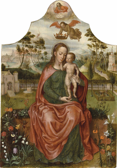 Virgin and Child in a Garden by Pieter Claeissens