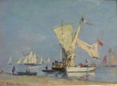Voiliers by Eugène Louis Boudin