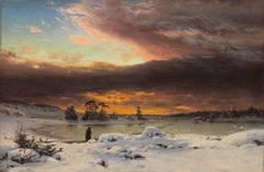 Winter Landscape, Evening Atmosphere