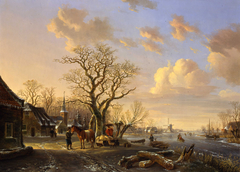 Winterlandschap by Willem de Klerk