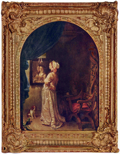 Woman before the Mirror by Frans van Mieris the Elder