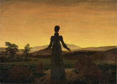 Woman before the Rising Sun by Caspar David Friedrich