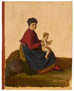Woman from Hauenstein with a Child by Louis Coblitz