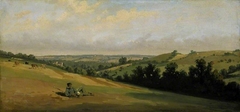 Young man reclining on the downs by Théodore Caruelle d'Aligny