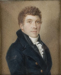 Zelfportret van Willem Bartel van der Kooi, kunstschilder