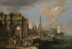 A Caprice View of a Harbour