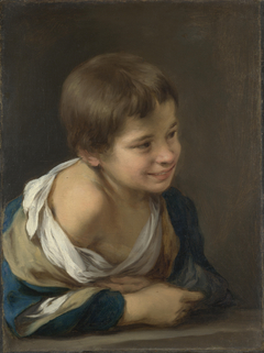 A Peasant Boy leaning on a Sill