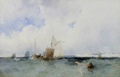 A Sea Piece by Richard Parkes Bonington