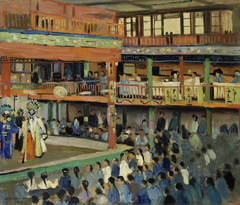 A Theater in Mukden, Manchuria by Joseph Lindon Smith