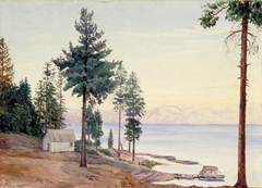 A View of Lake Tahoe and Nevada Mountains, California