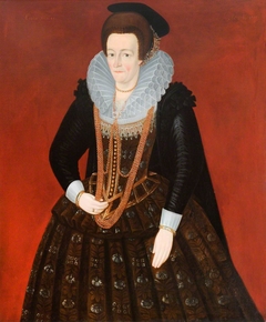 An Unknown Lady, aged 45 (after original of 1610) by Anonymous