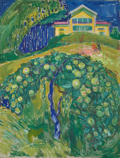 Apple Tree in the Garden by Edvard Munch