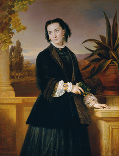Auguste Engerth, die Gattin des Künstlers by Eduard von Engerth