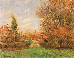 Autumn in the Meadow at Éragny by Camille Pissarro