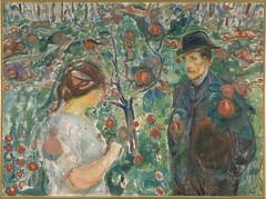 Beneath the Red Apples by Edvard Munch
