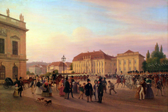 Berlin: parade before the royal palace