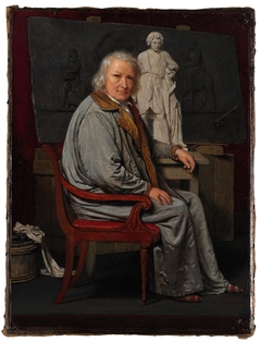 Bertel Thorvaldsen in his Studio by Johan Vilhelm Gertner