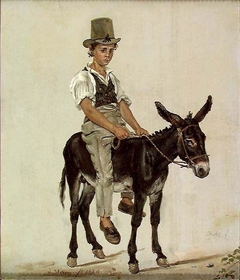 Boy on a Donkey by Johan Christian Dahl