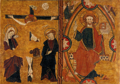 Calvary and Christ in Majesty by Anonymous