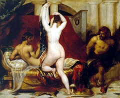 Candaules, King of Lydia, Shews his Wife by Stealth to Gyges, One of his Ministers, As She Goes to Bed by William Etty