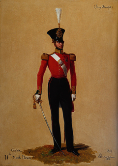 Captain Henry Keane Bloomfield (1799-1870), 11th (North Devonshire) Regiment of Foot by Alexandre-Jean Dubois-Drahonet