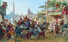 Carnival in Rome by Fyodor Bronnikov