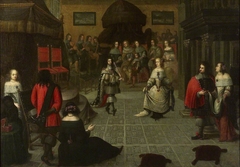 Charles II Dancing at The Hague, May 1660 (?) by Gonzales Coques
