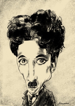 Charlie Chaplin by Milena Gaytandzhieva