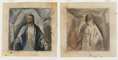 Christ and Socrates (mural study, "The Law Givers," U.S. Department of Justice, Washington, D.C.) by Boardman Robinson