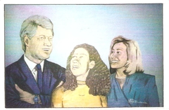 Clinton Family Portrait by Larry D. Alexander