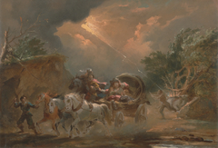 Coach in a Thunderstorm by Philip James de Loutherbourg